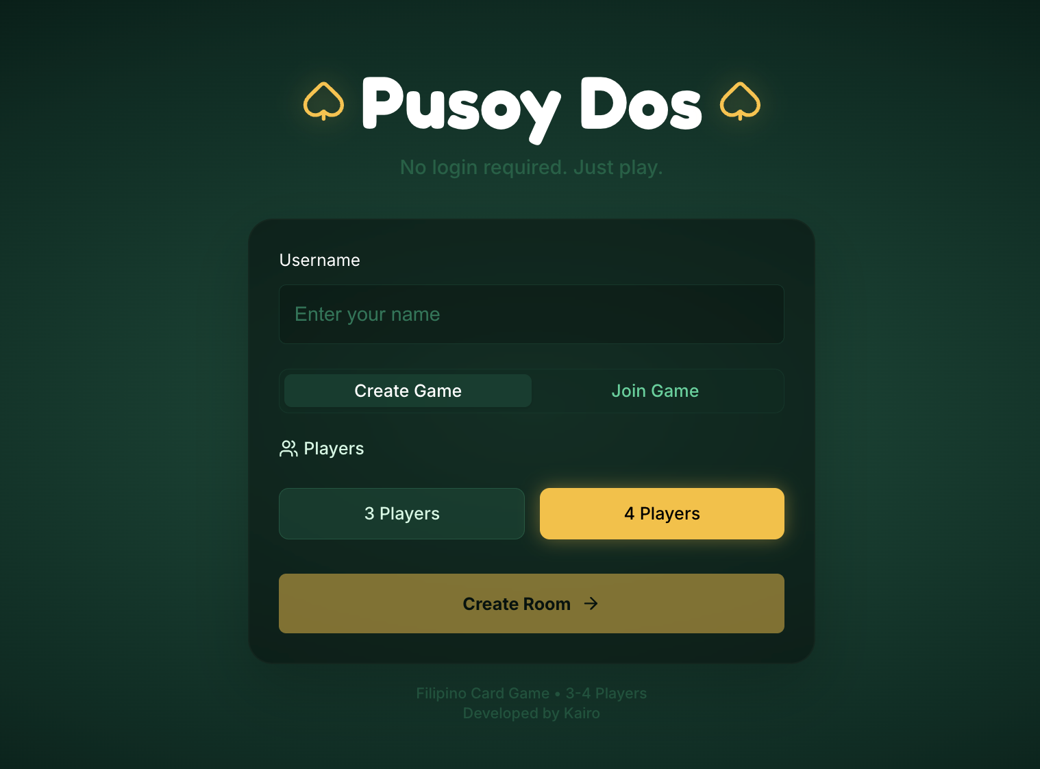 Pusoy Dos Game